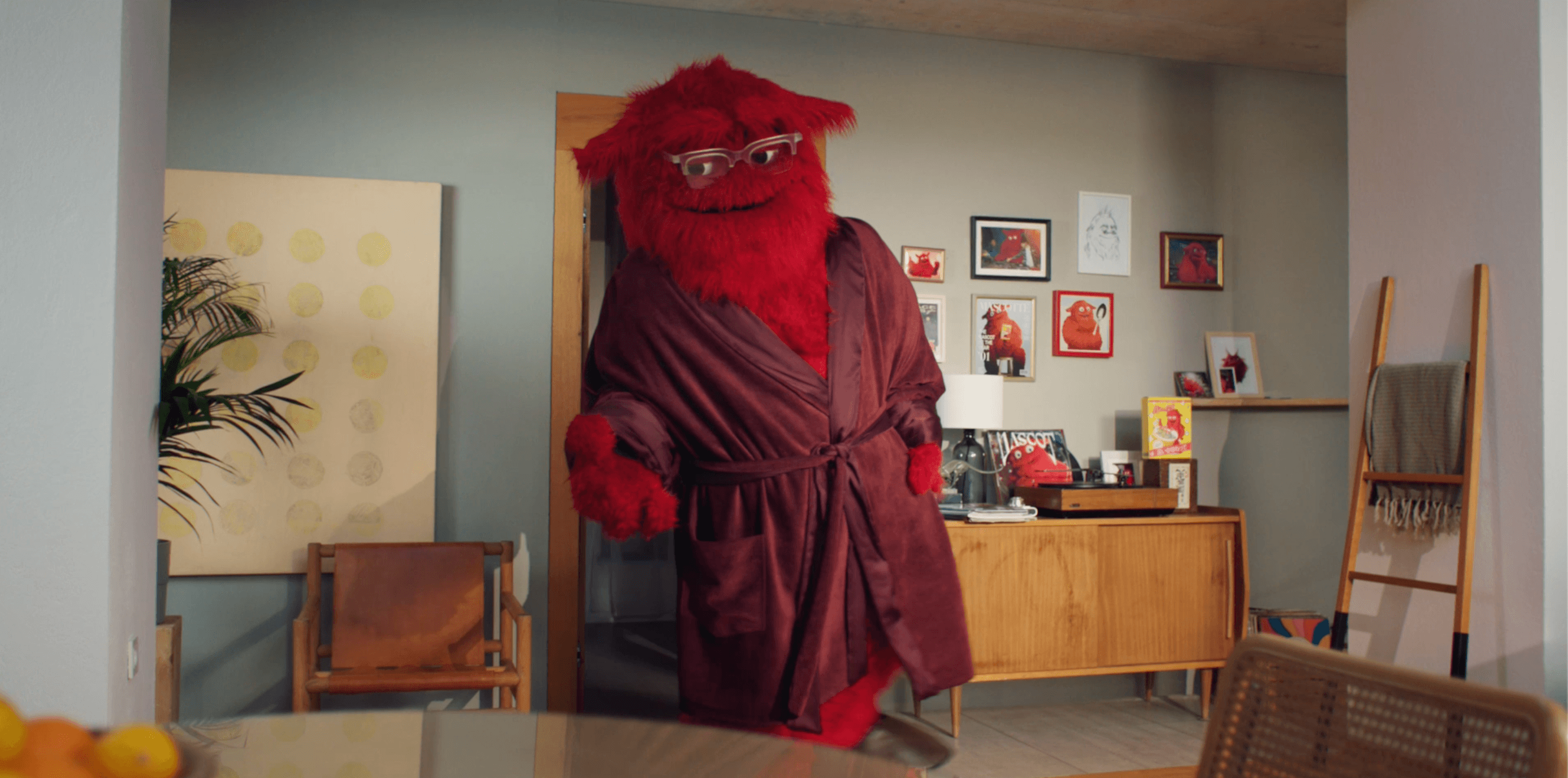 A GROWN UP MASCOT